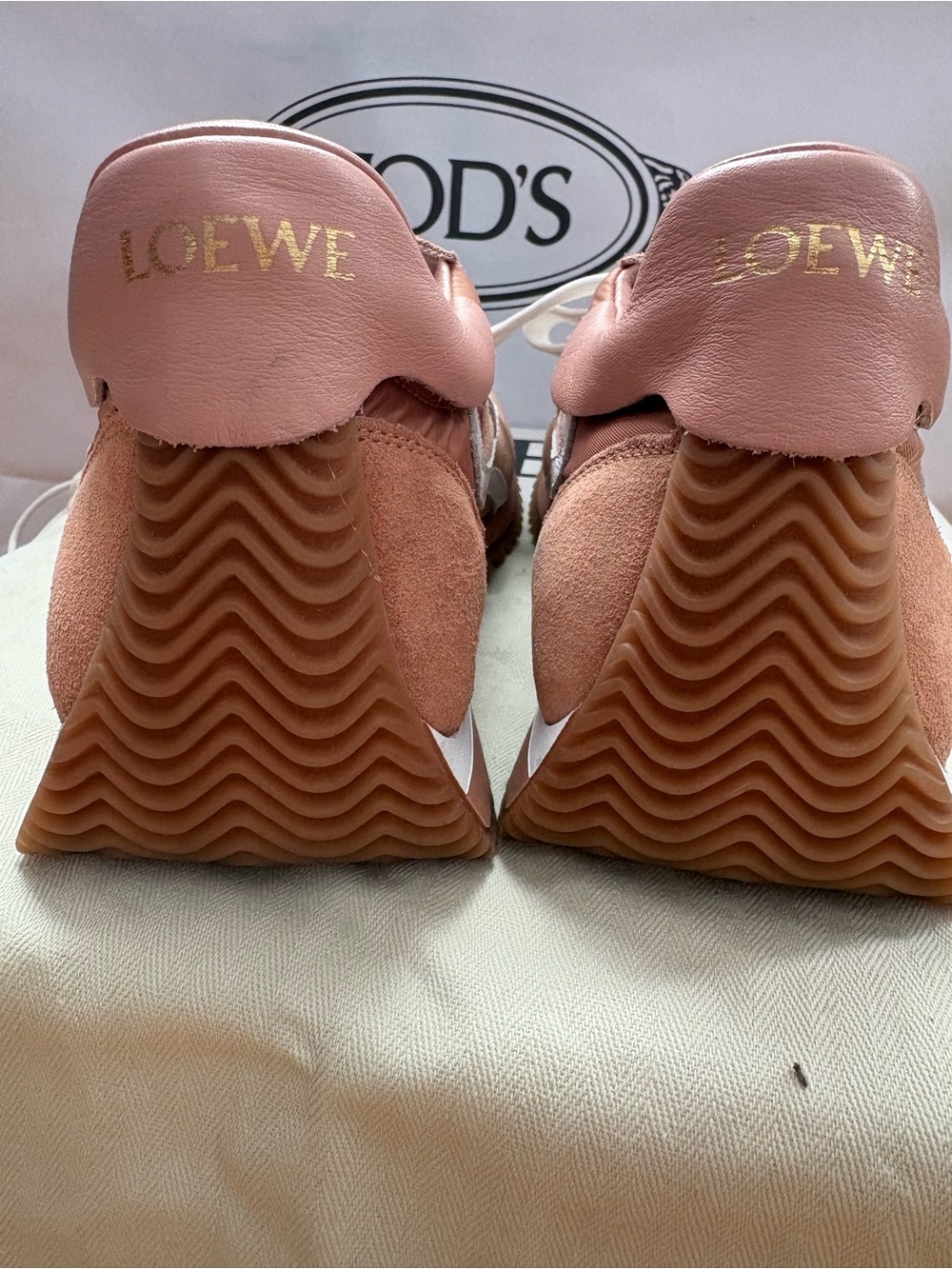 Loewe Blush Pink Runner Sneakers with White Laces - Unused - Picture 3 of 5